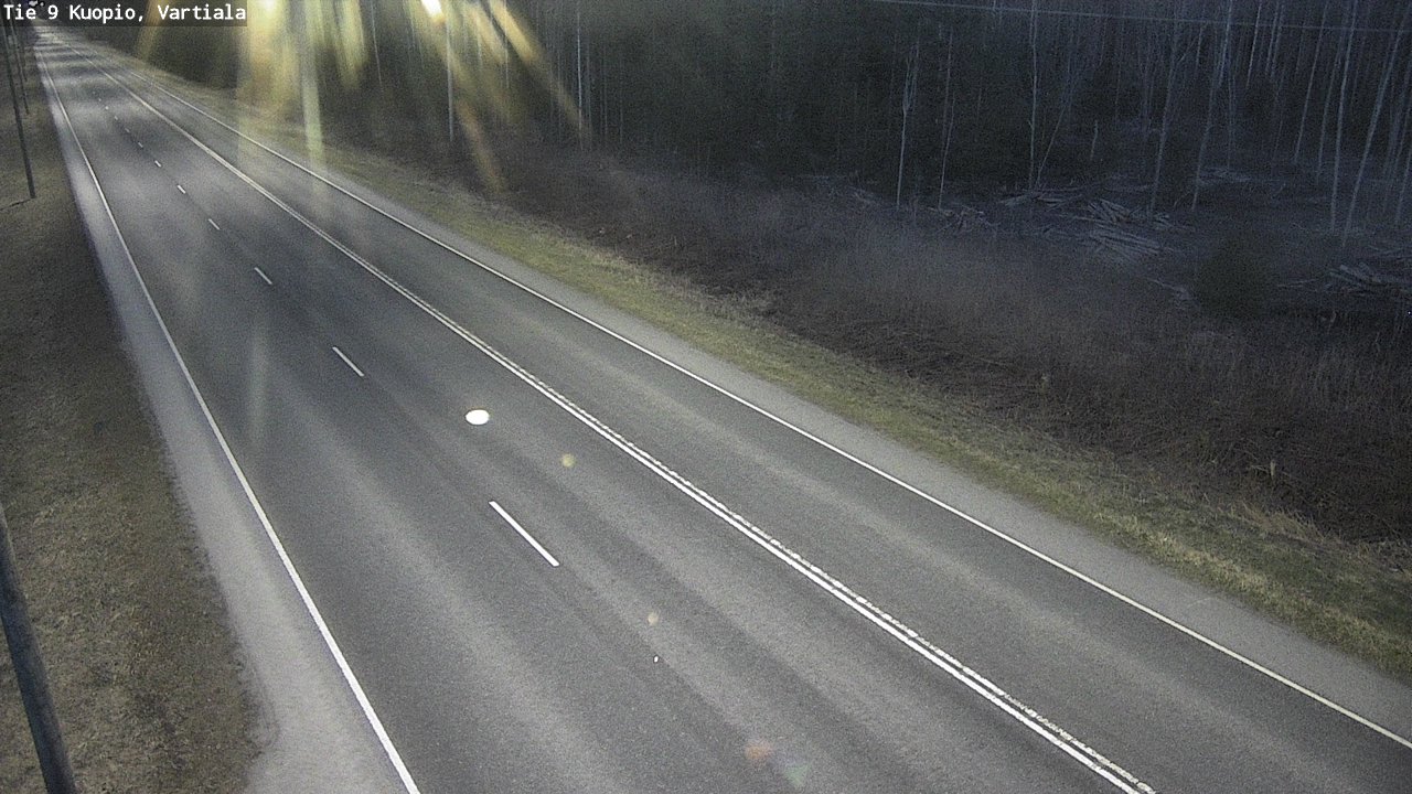 Weather Camera Image Väg 9 Kuopio, Vartiala, Kuopio, Pohjois-Savo