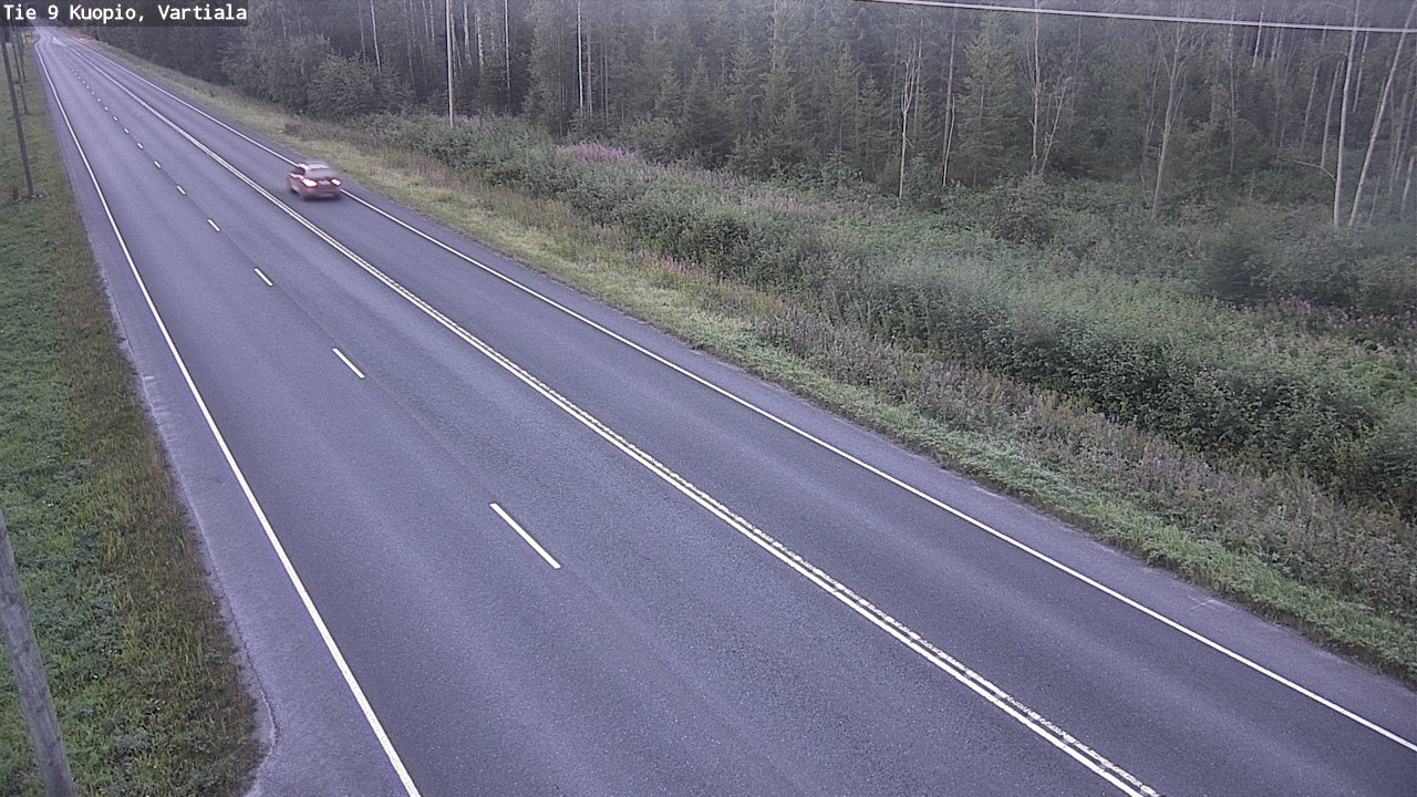 Weather Camera Image Väg 9 Kuopio, Vartiala, Kuopio, Pohjois-Savo