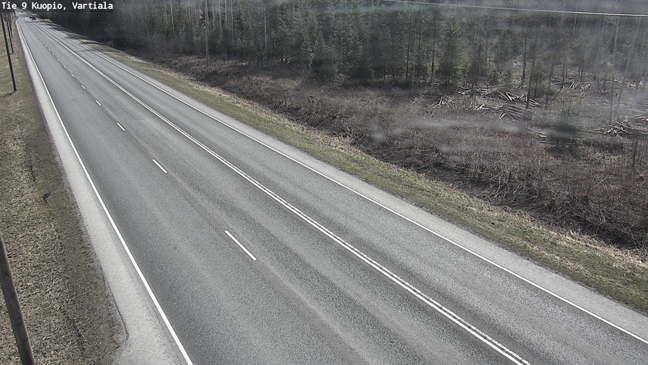 Weather Camera Image Väg 9 Kuopio, Vartiala, Kuopio, Pohjois-Savo