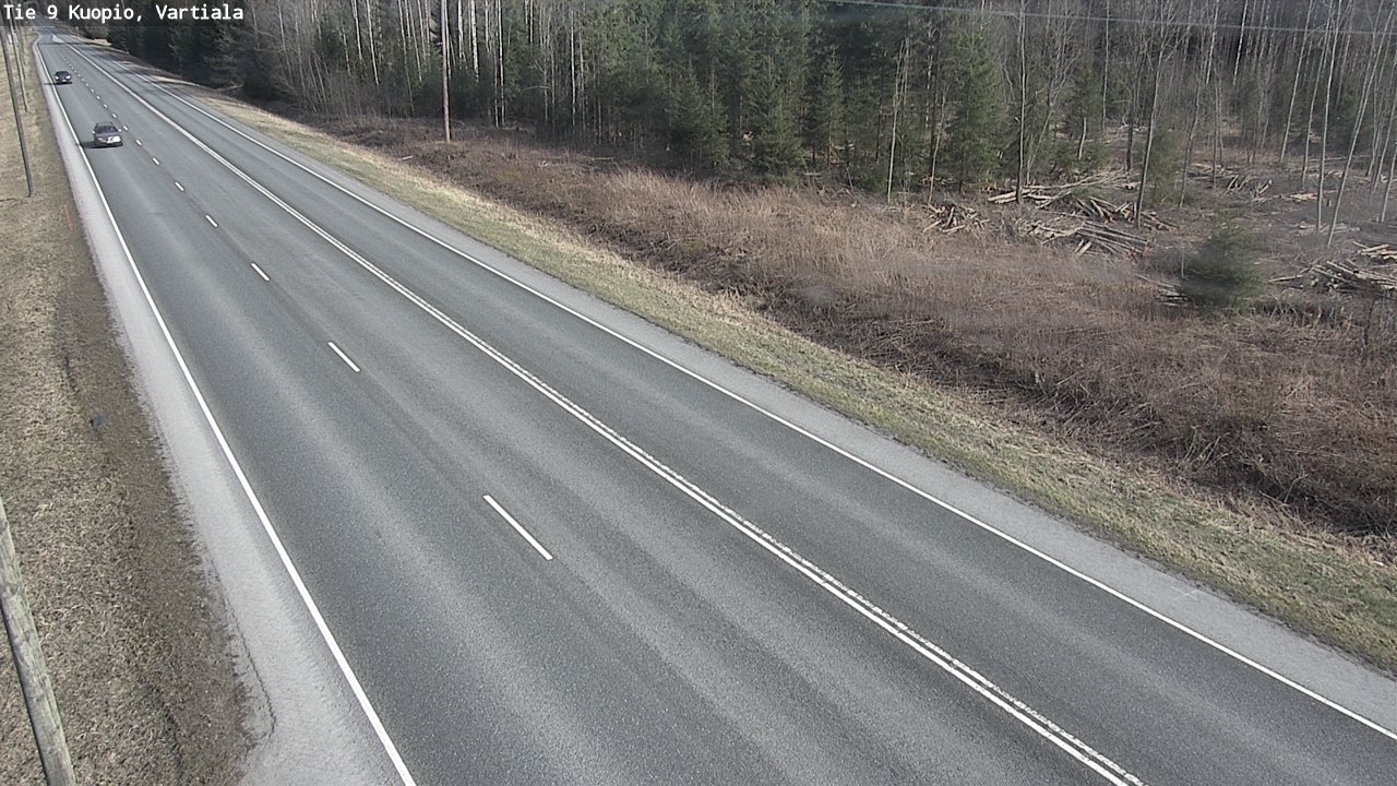 Weather Camera Image Väg 9 Kuopio, Vartiala, Kuopio, Pohjois-Savo