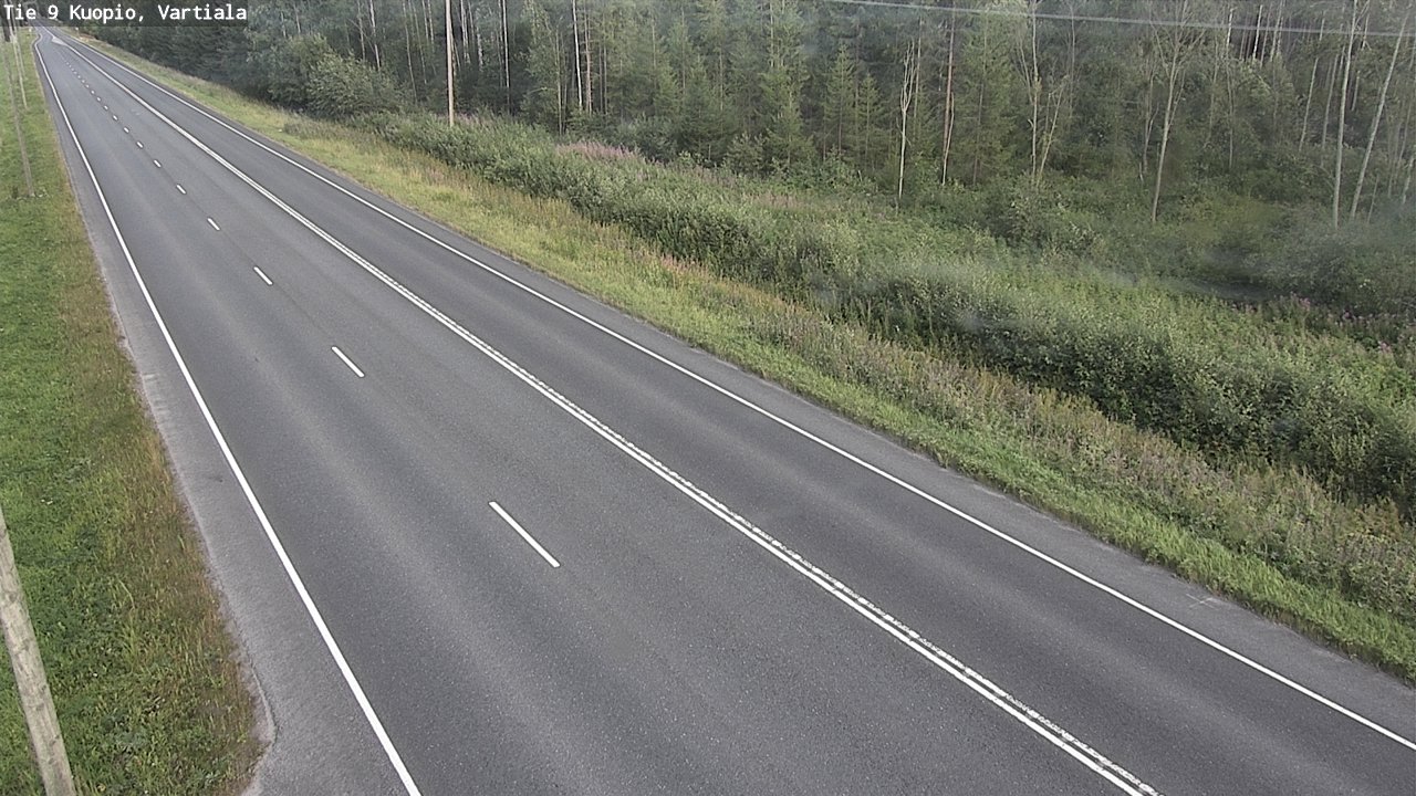 Weather Camera Image Väg 9 Kuopio, Vartiala, Kuopio, Pohjois-Savo