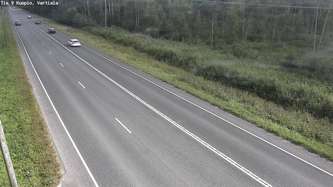 Weather Camera Image Väg 9 Kuopio, Vartiala, Kuopio, Pohjois-Savo