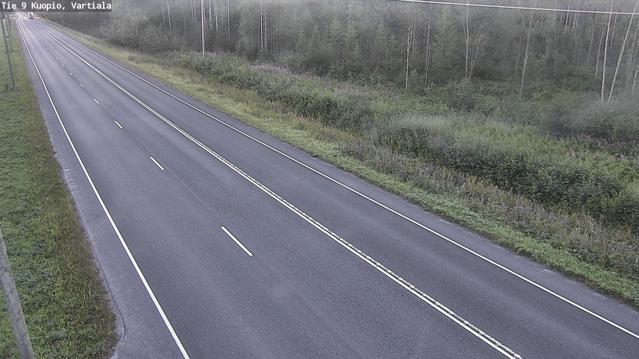 Weather Camera Image Väg 9 Kuopio, Vartiala, Kuopio, Pohjois-Savo
