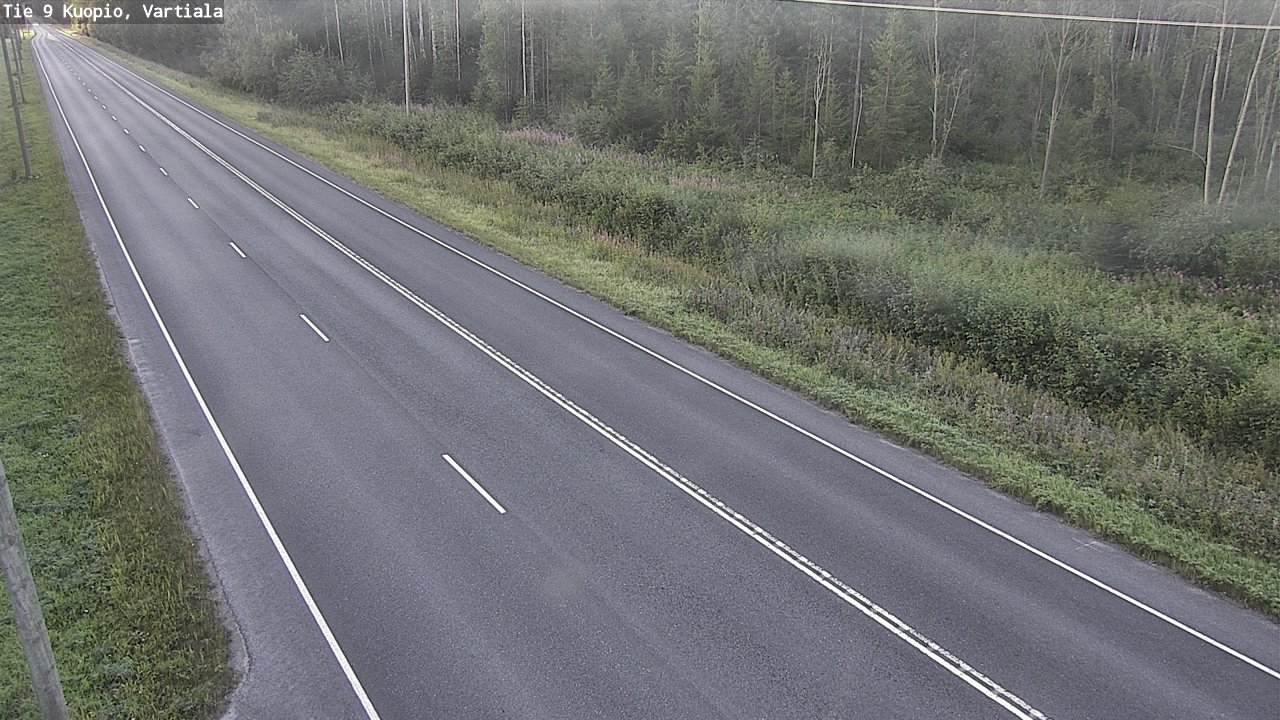 Weather Camera Image Väg 9 Kuopio, Vartiala, Kuopio, Pohjois-Savo