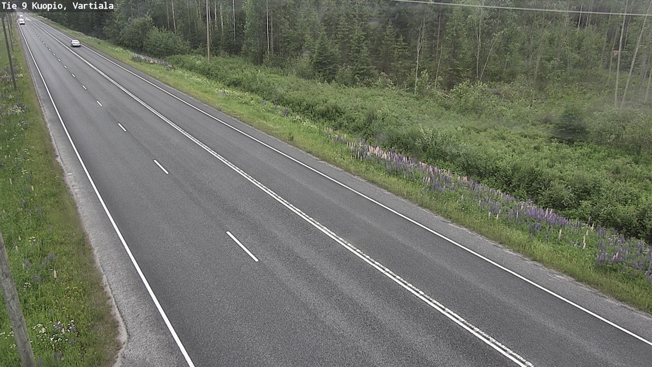Weather Camera Image Road 9 Kuopio, Vartiala, Kuopio, Pohjois-Savo