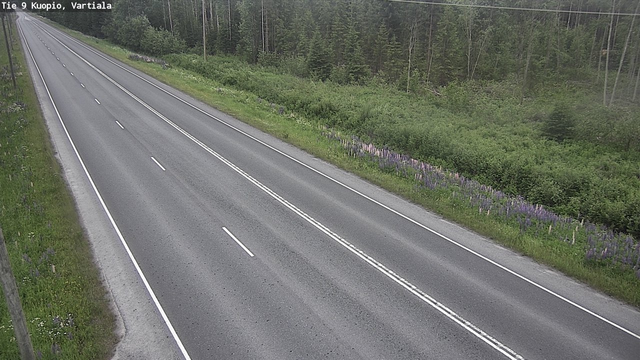 Weather Camera Image Road 9 Kuopio, Vartiala, Kuopio, Pohjois-Savo