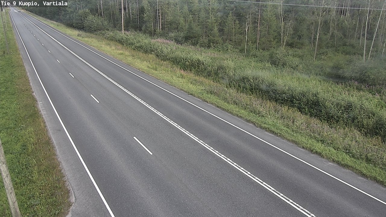 Weather Camera Image Väg 9 Kuopio, Vartiala, Kuopio, Pohjois-Savo