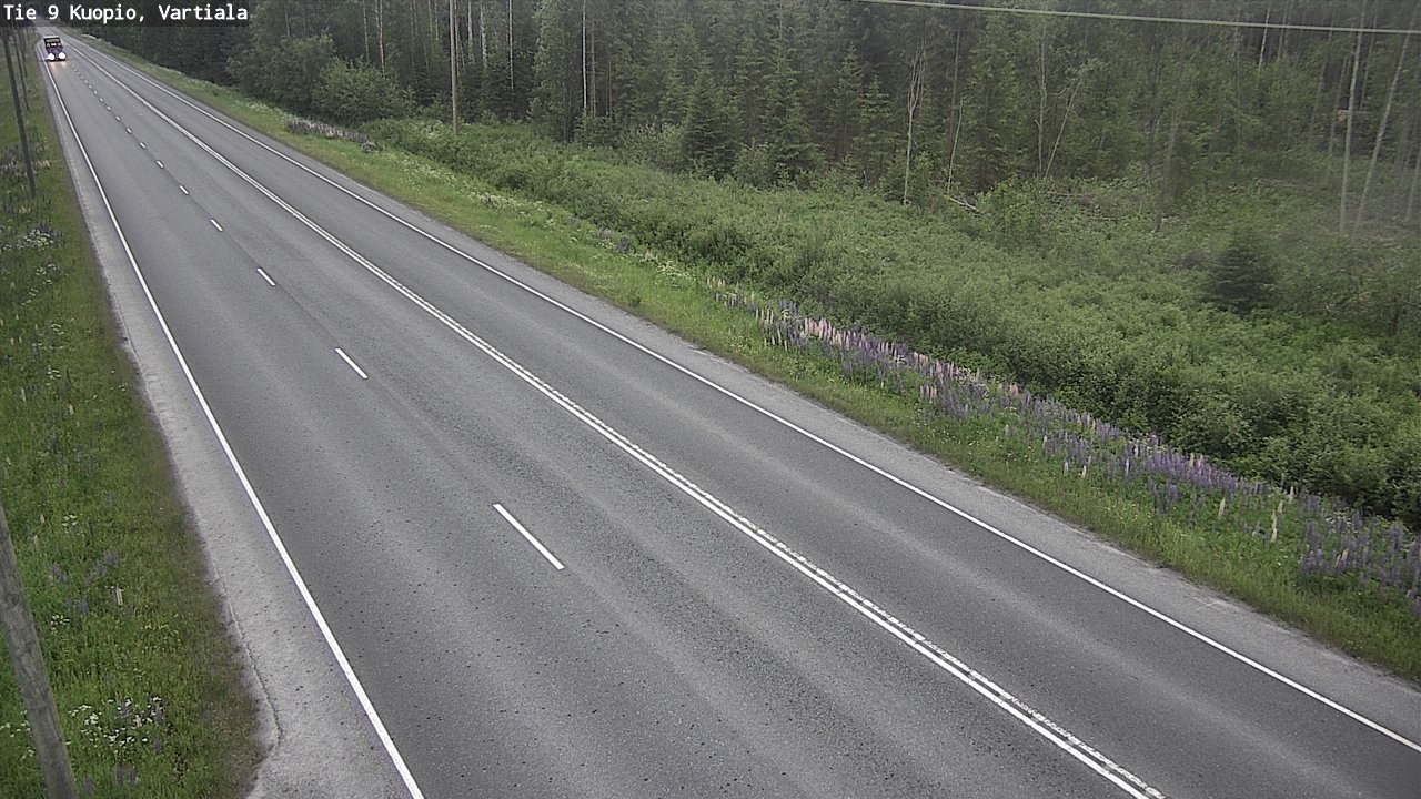 Weather Camera Image Road 9 Kuopio, Vartiala, Kuopio, Pohjois-Savo