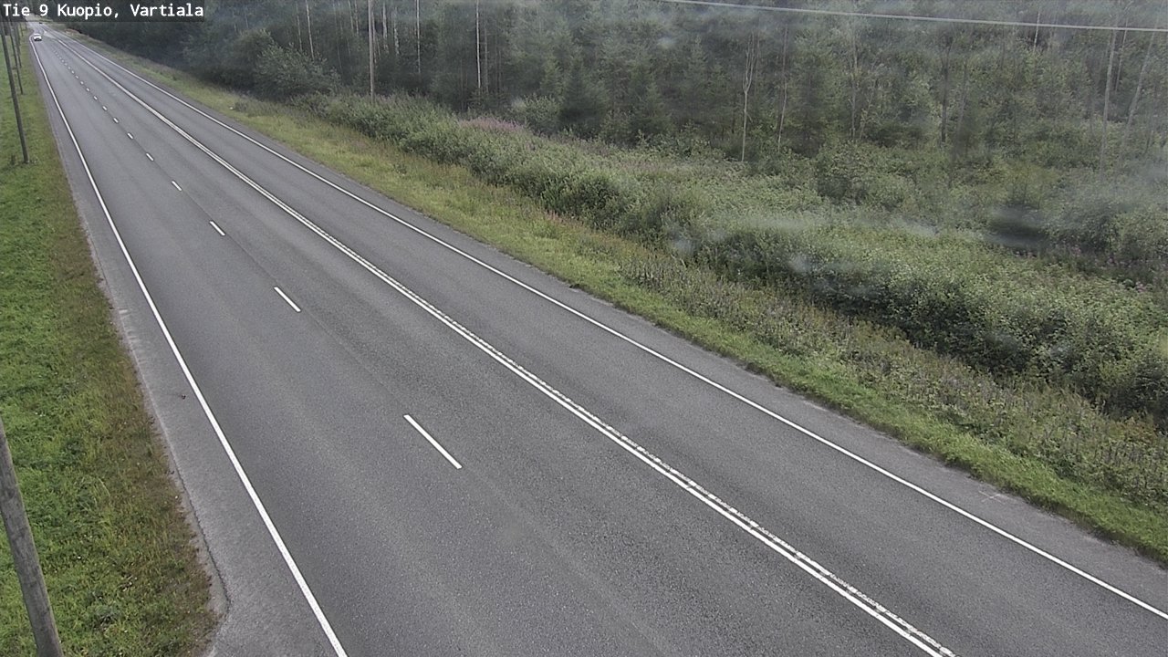 Weather Camera Image Väg 9 Kuopio, Vartiala, Kuopio, Pohjois-Savo