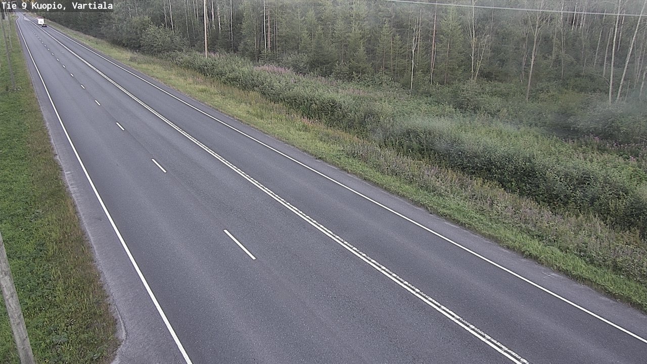 Weather Camera Image Väg 9 Kuopio, Vartiala, Kuopio, Pohjois-Savo