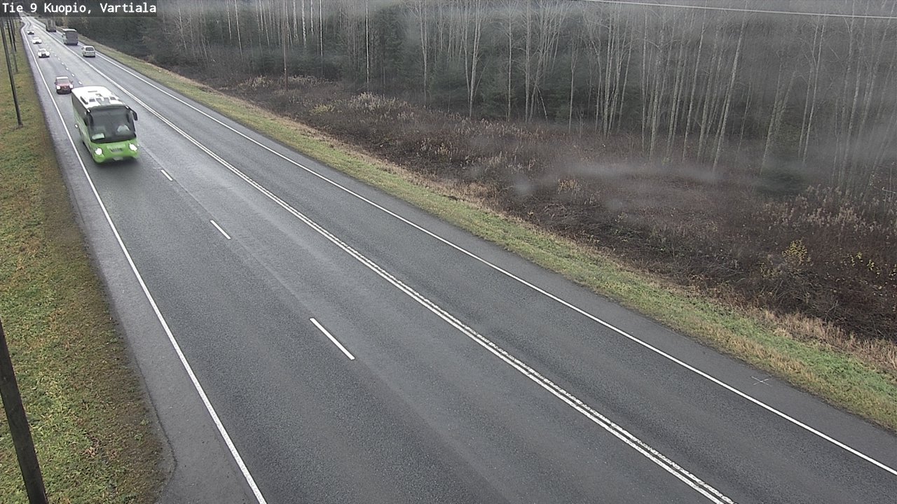 Weather Camera Image Väg 9 Kuopio, Vartiala, Kuopio, Pohjois-Savo