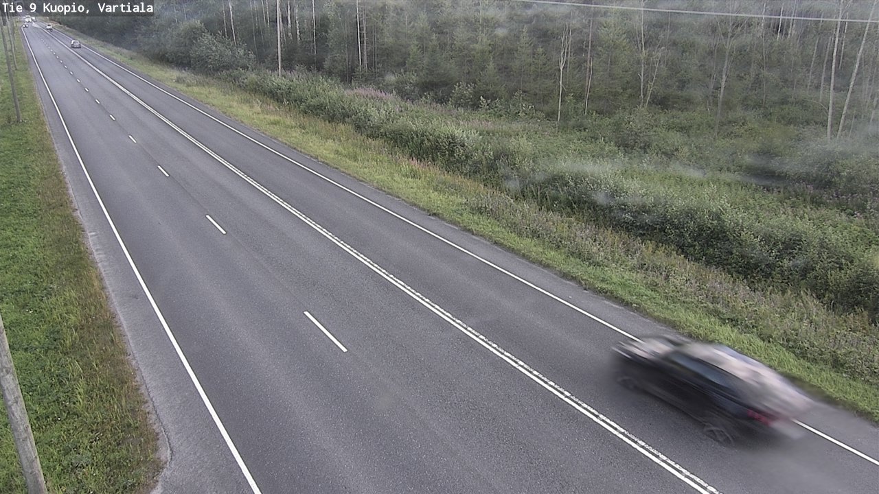 Weather Camera Image Väg 9 Kuopio, Vartiala, Kuopio, Pohjois-Savo