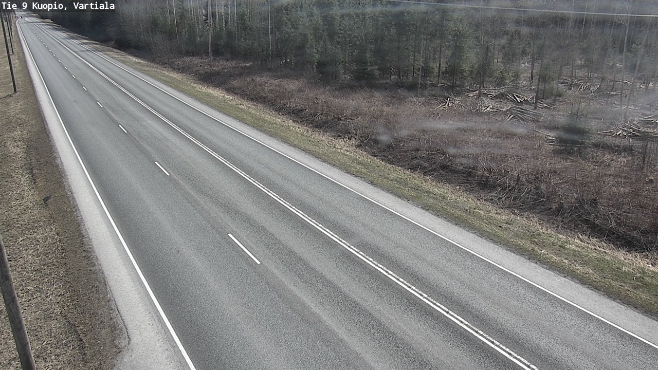 Weather Camera Image Väg 9 Kuopio, Vartiala, Kuopio, Pohjois-Savo