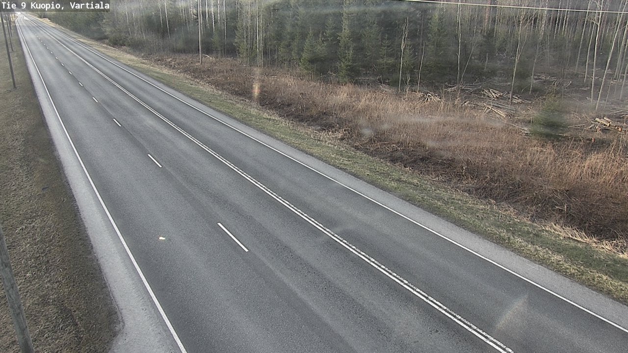 Weather Camera Image Road 9 Kuopio, Vartiala, Kuopio, Pohjois-Savo