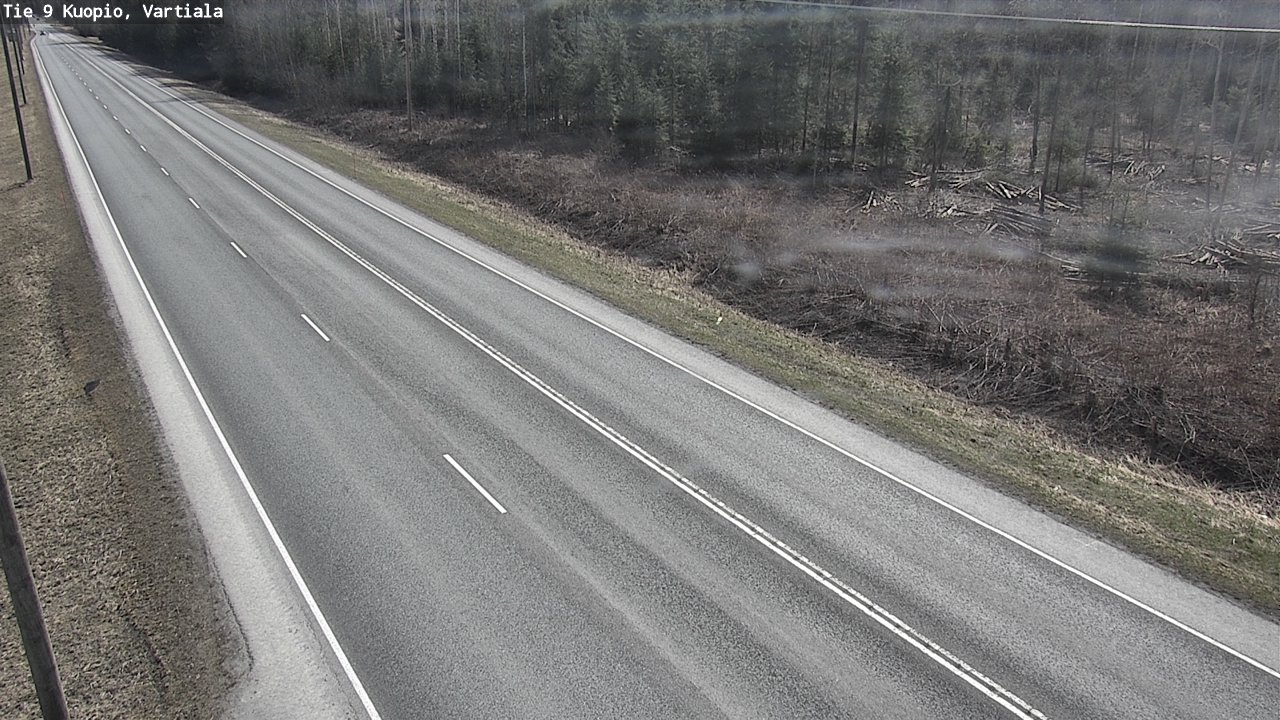 Weather Camera Image Väg 9 Kuopio, Vartiala, Kuopio, Pohjois-Savo