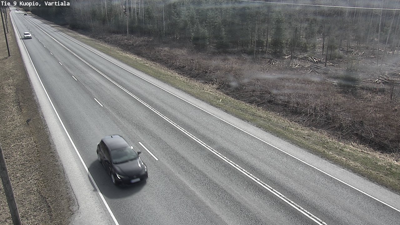Weather Camera Image Väg 9 Kuopio, Vartiala, Kuopio, Pohjois-Savo