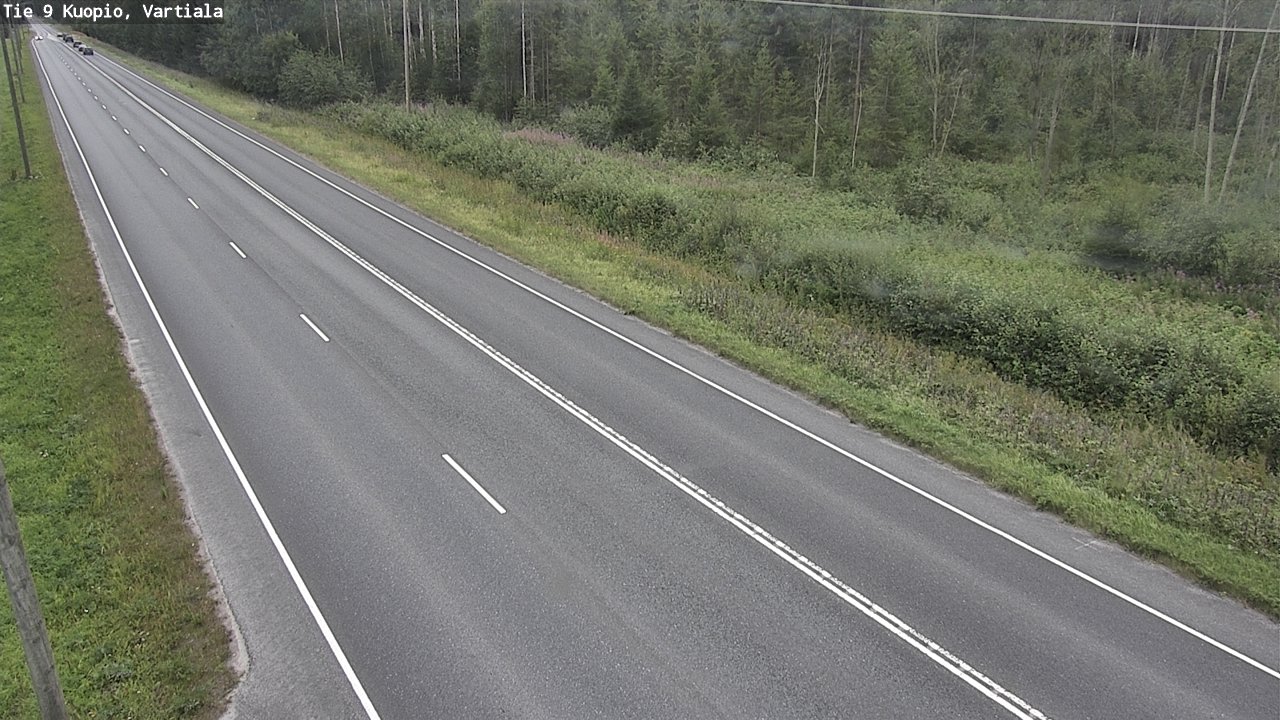 Weather Camera Image Road 9 Kuopio, Vartiala, Kuopio, Pohjois-Savo