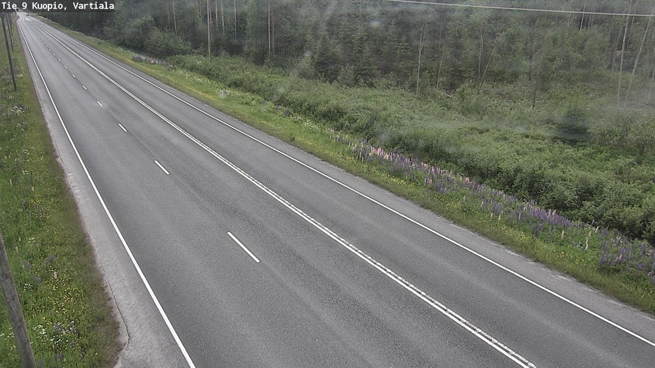 Weather Camera Image Road 9 Kuopio, Vartiala, Kuopio, Pohjois-Savo
