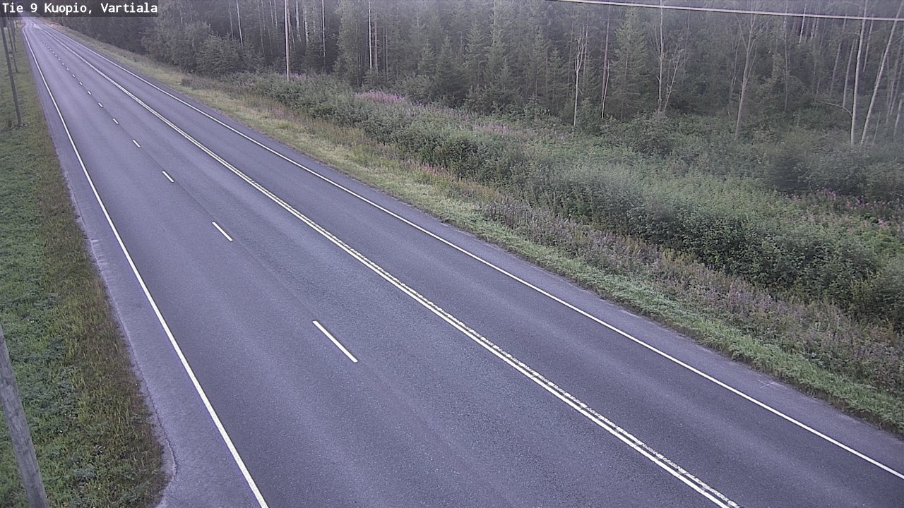 Weather Camera Image Väg 9 Kuopio, Vartiala, Kuopio, Pohjois-Savo