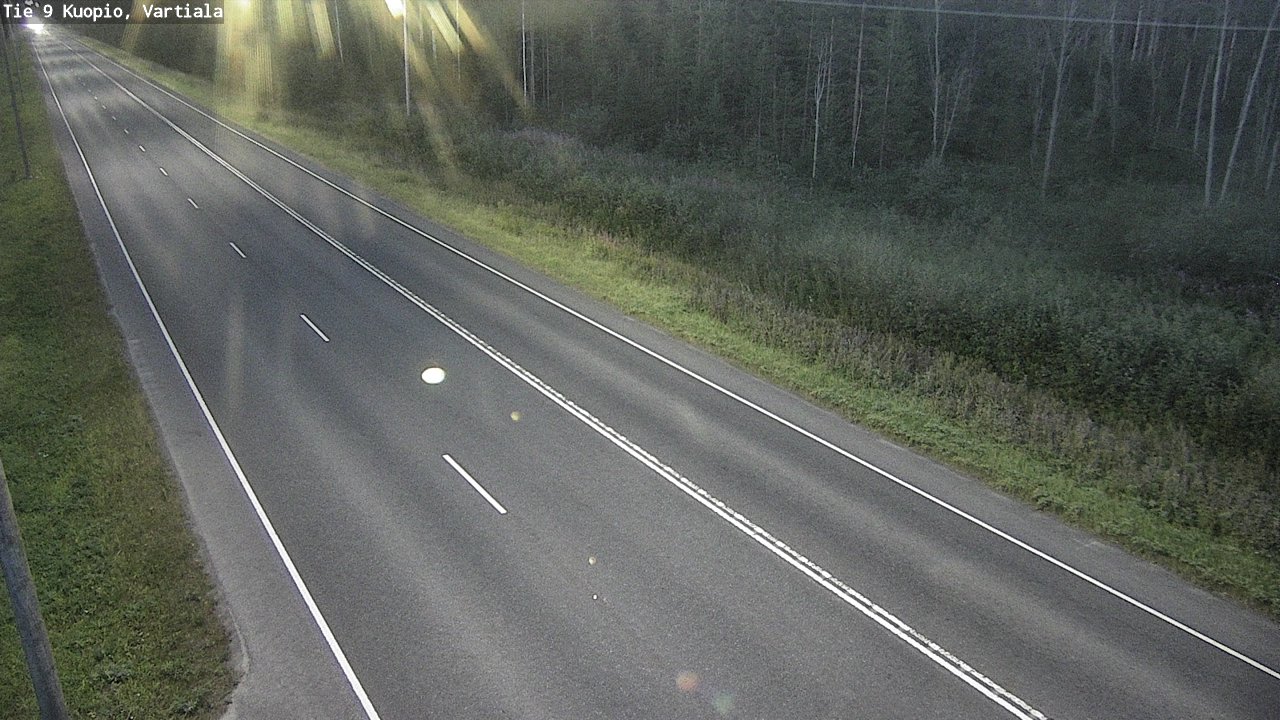 Weather Camera Image Väg 9 Kuopio, Vartiala, Kuopio, Pohjois-Savo