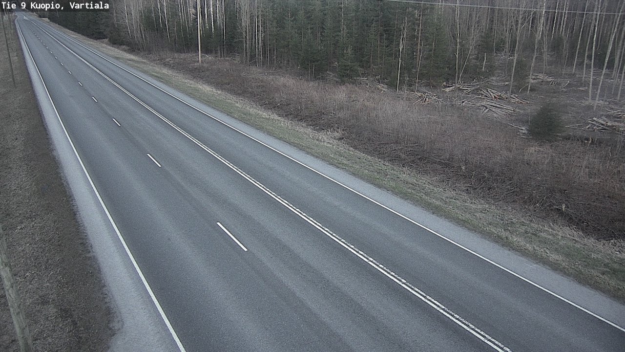 Weather Camera Image Väg 9 Kuopio, Vartiala, Kuopio, Pohjois-Savo