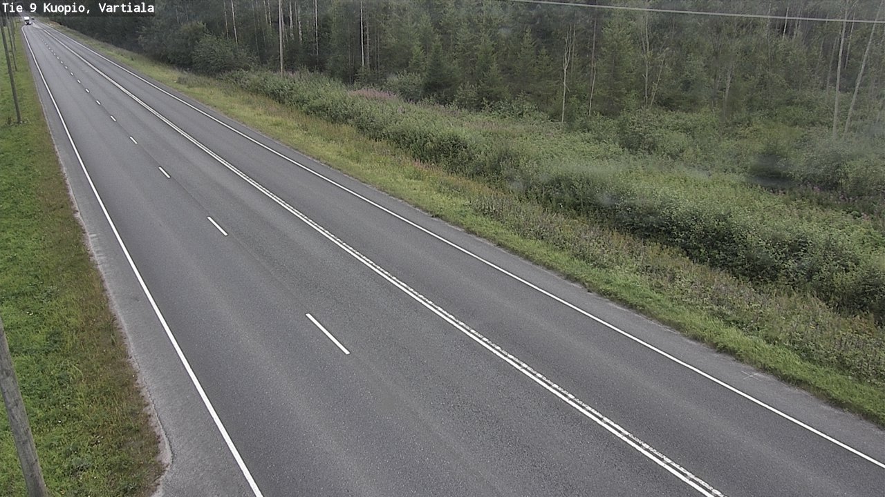 Weather Camera Image Road 9 Kuopio, Vartiala, Kuopio, Pohjois-Savo