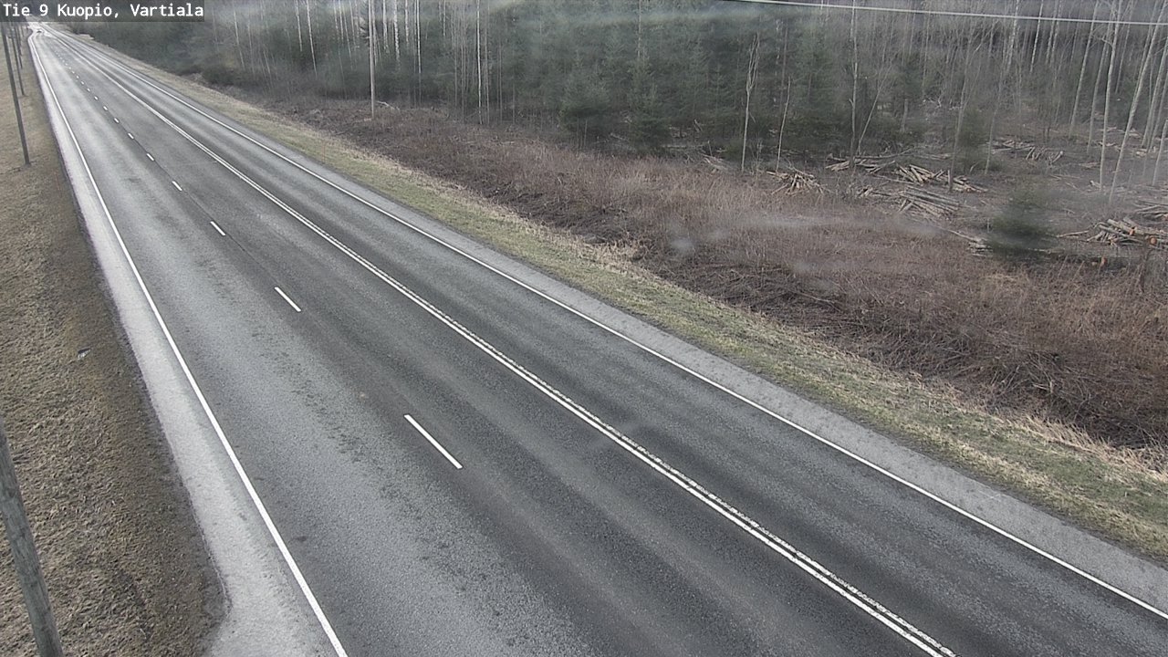 Weather Camera Image Väg 9 Kuopio, Vartiala, Kuopio, Pohjois-Savo