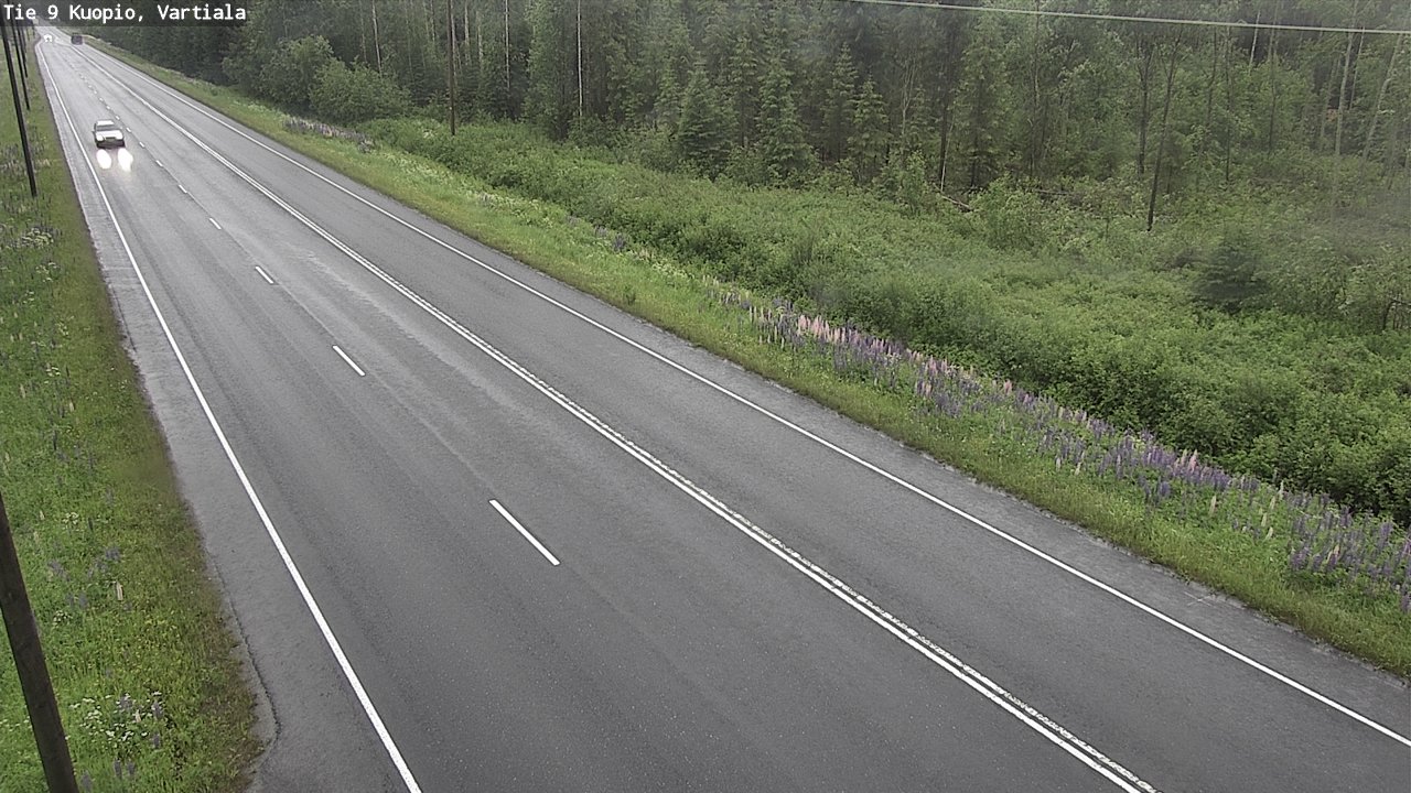Kelikamerat Kuva Tie 9 Kuopio, Vartiala, Kuopio, Pohjois-Savo
