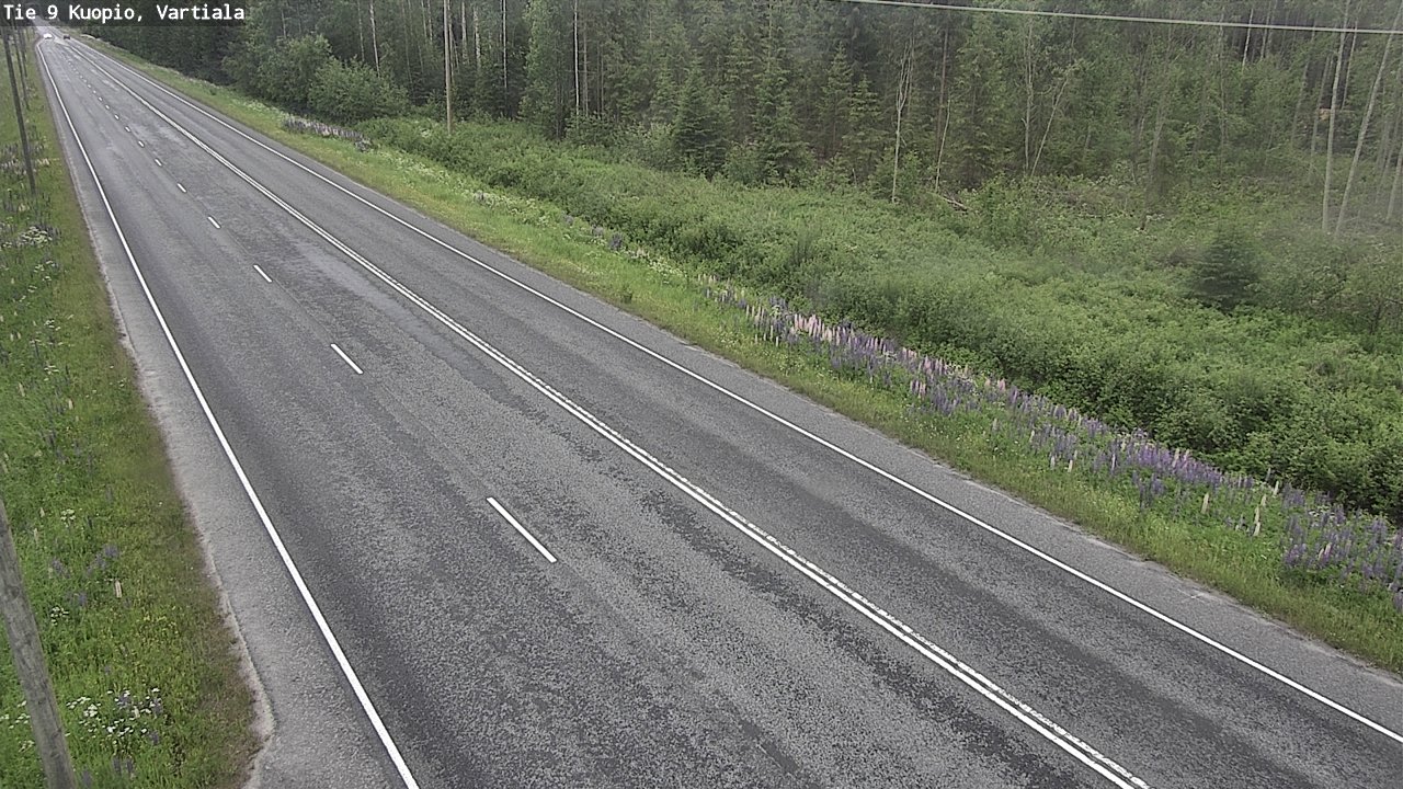 Weather Camera Image Road 9 Kuopio, Vartiala, Kuopio, Pohjois-Savo