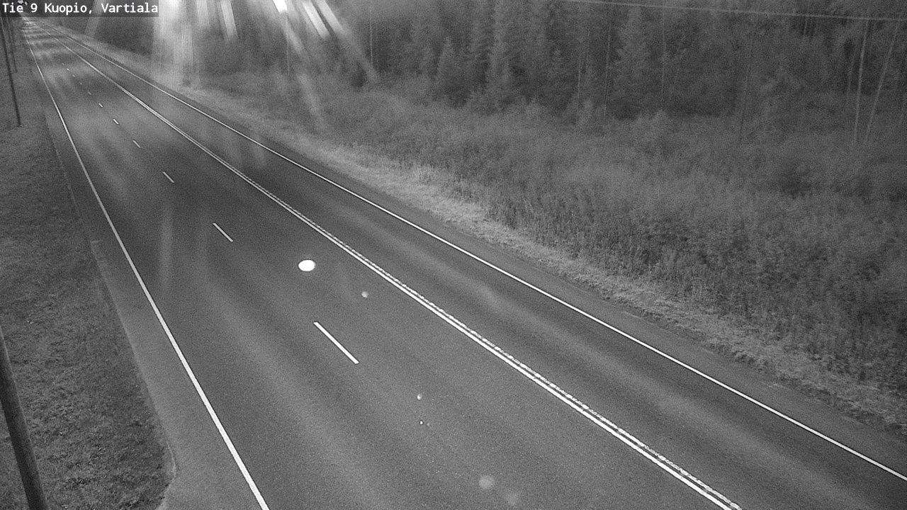 Weather Camera Image Väg 9 Kuopio, Vartiala, Kuopio, Pohjois-Savo