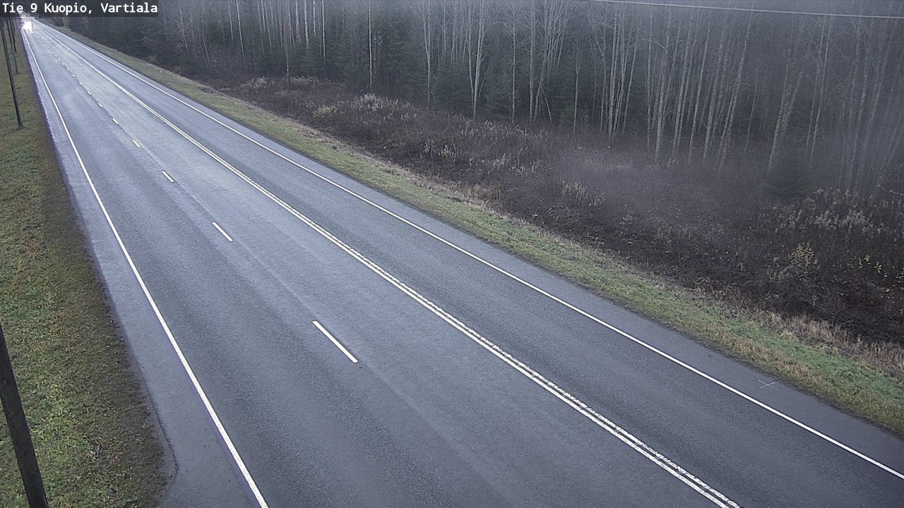 Weather Camera Image Väg 9 Kuopio, Vartiala, Kuopio, Pohjois-Savo