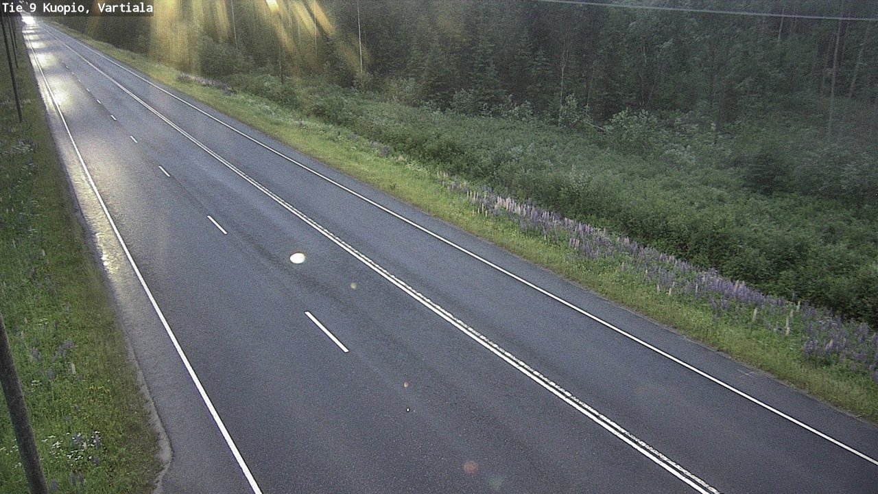 Weather Camera Image Road 9 Kuopio, Vartiala, Kuopio, Pohjois-Savo