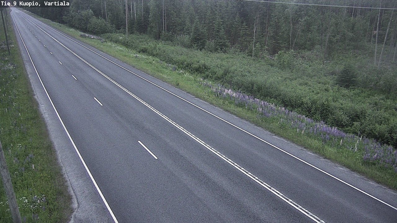 Weather Camera Image Road 9 Kuopio, Vartiala, Kuopio, Pohjois-Savo
