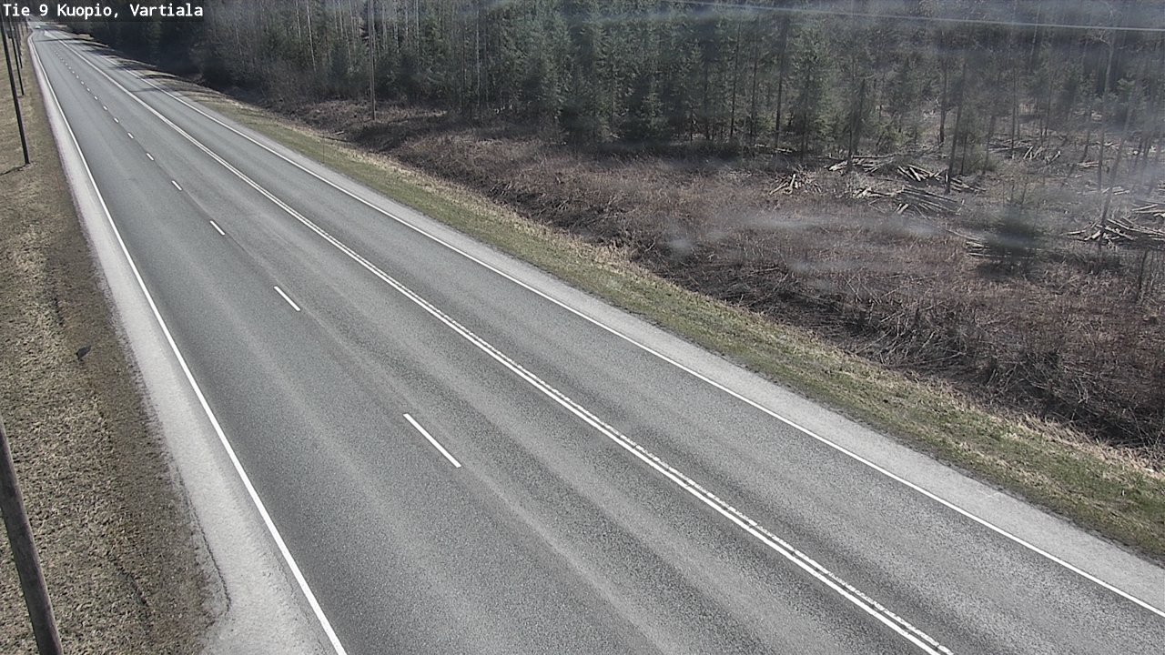 Weather Camera Image Road 9 Kuopio, Vartiala, Kuopio, Pohjois-Savo