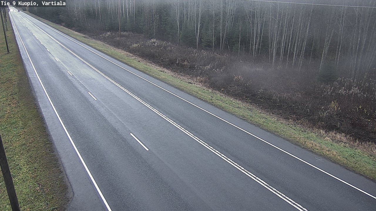 Weather Camera Image Väg 9 Kuopio, Vartiala, Kuopio, Pohjois-Savo