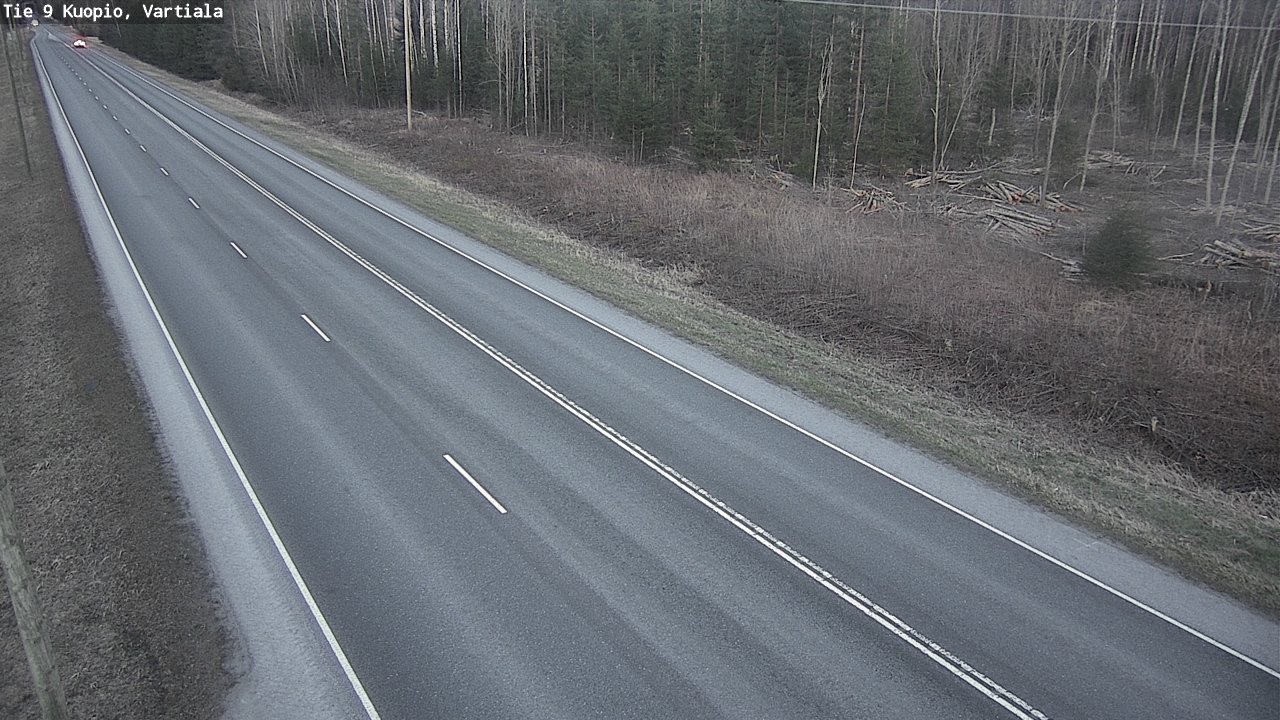 Weather Camera Image Väg 9 Kuopio, Vartiala, Kuopio, Pohjois-Savo