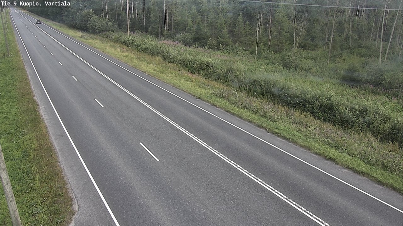 Weather Camera Image Väg 9 Kuopio, Vartiala, Kuopio, Pohjois-Savo