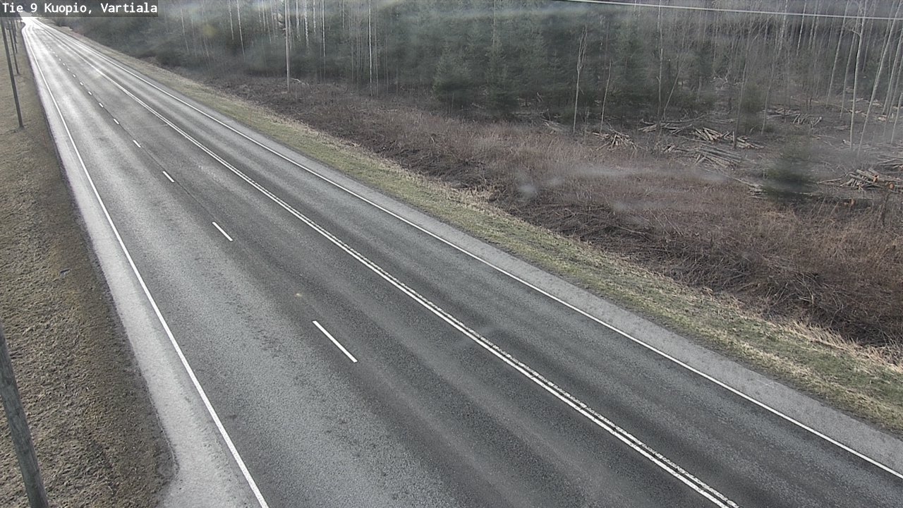 Weather Camera Image Väg 9 Kuopio, Vartiala, Kuopio, Pohjois-Savo