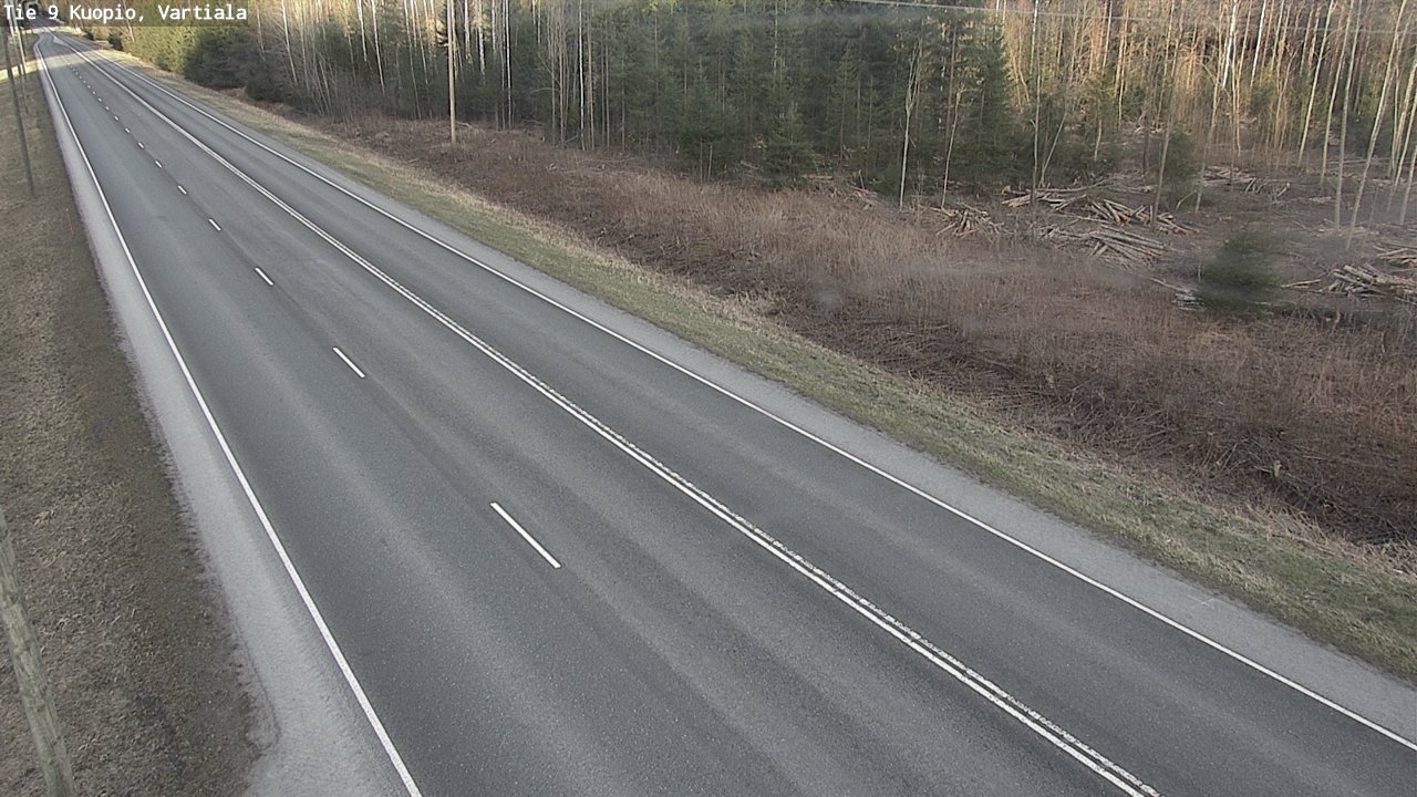 Weather Camera Image Väg 9 Kuopio, Vartiala, Kuopio, Pohjois-Savo