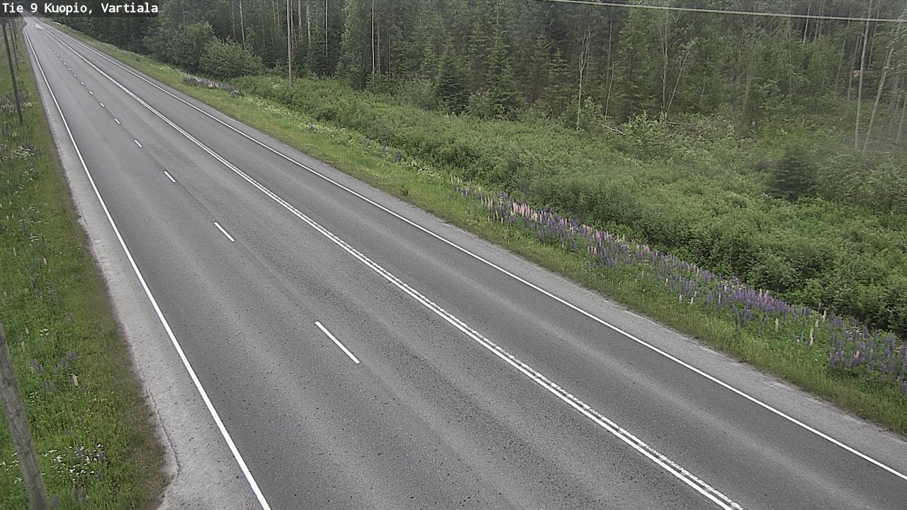 Weather Camera Image Road 9 Kuopio, Vartiala, Kuopio, Pohjois-Savo