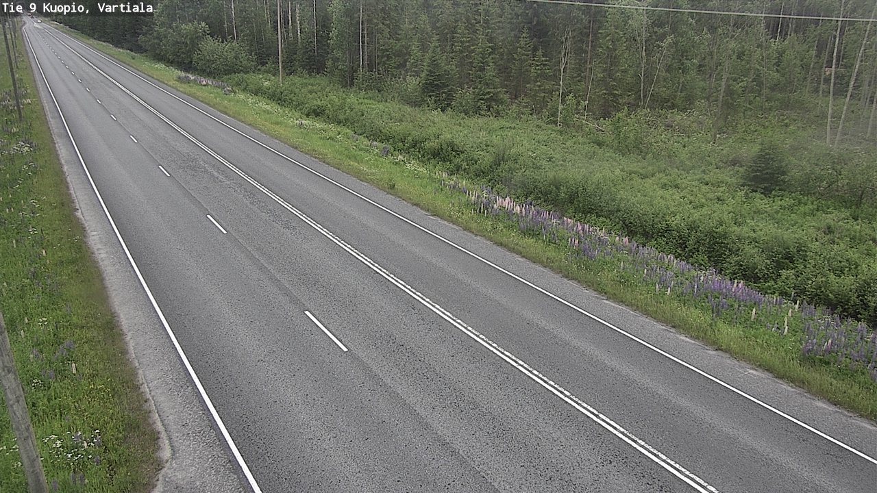 Weather Camera Image Road 9 Kuopio, Vartiala, Kuopio, Pohjois-Savo