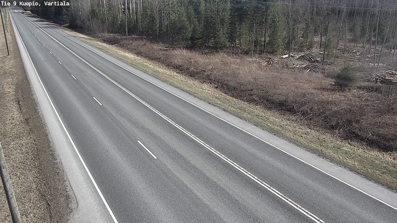 Weather Camera Image Väg 9 Kuopio, Vartiala, Kuopio, Pohjois-Savo