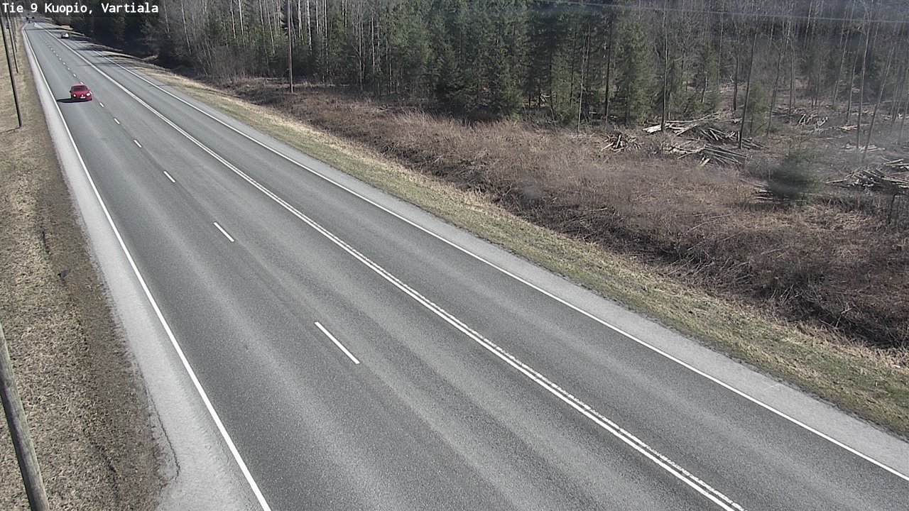 Weather Camera Image Väg 9 Kuopio, Vartiala, Kuopio, Pohjois-Savo