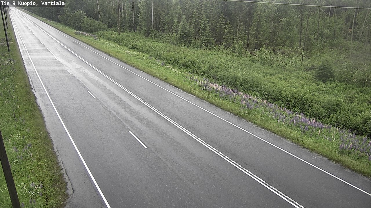 Weather Camera Image Road 9 Kuopio, Vartiala, Kuopio, Pohjois-Savo
