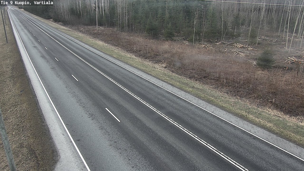 Weather Camera Image Väg 9 Kuopio, Vartiala, Kuopio, Pohjois-Savo