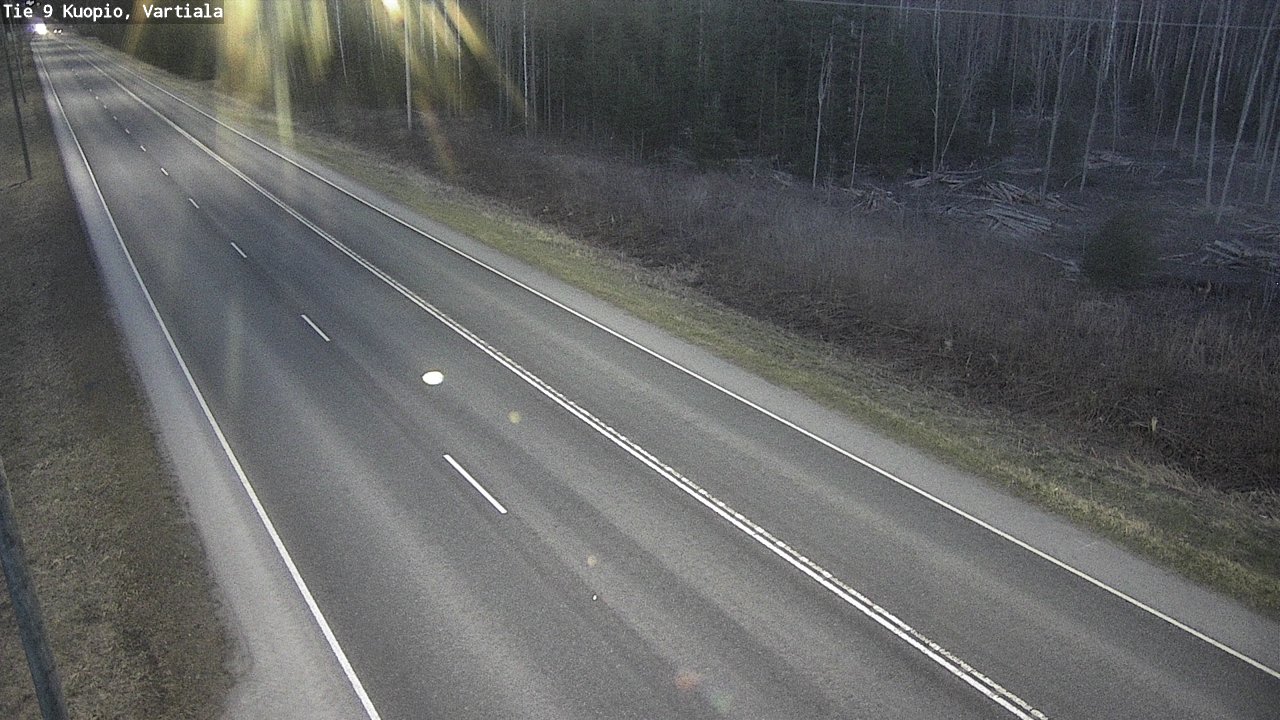 Weather Camera Image Väg 9 Kuopio, Vartiala, Kuopio, Pohjois-Savo