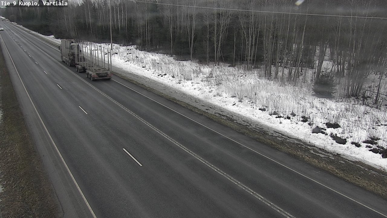 Weather Camera Image Road 9 Kuopio, Vartiala, Kuopio, Pohjois-Savo