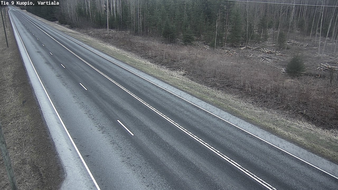 Weather Camera Image Väg 9 Kuopio, Vartiala, Kuopio, Pohjois-Savo