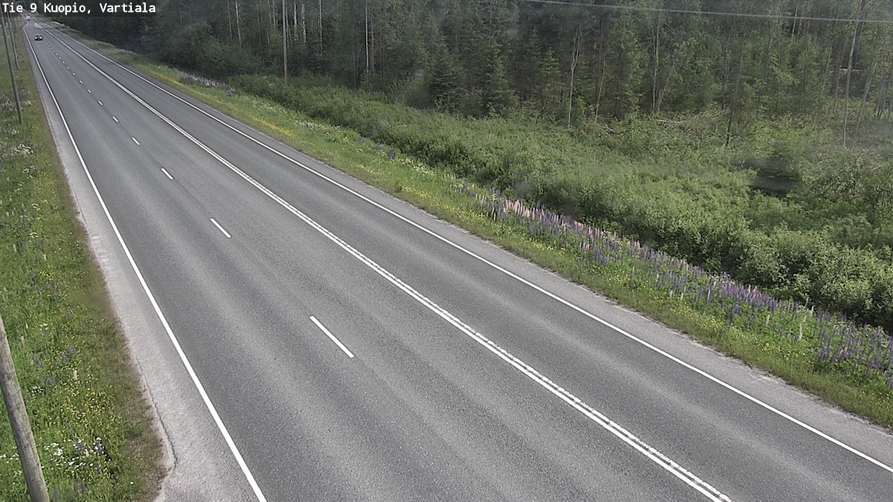 Weather Camera Image Road 9 Kuopio, Vartiala, Kuopio, Pohjois-Savo