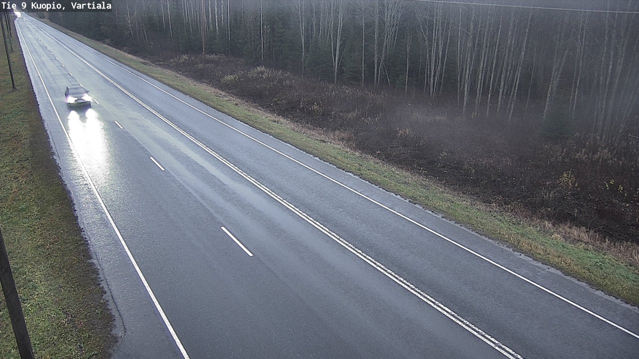 Weather Camera Image Väg 9 Kuopio, Vartiala, Kuopio, Pohjois-Savo